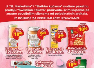 PO VRLO POVOLJNIM CIJENAMA paketna prodaja “Svislajon-Takovo” proizvoda