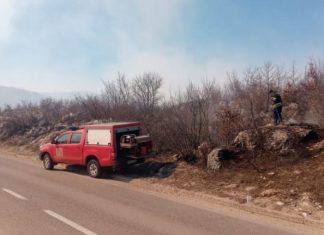 Vatrogasno – spasilačka jedinica Gacko: Aktivna tri požara