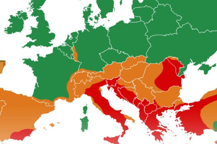 mapa zemljotresa