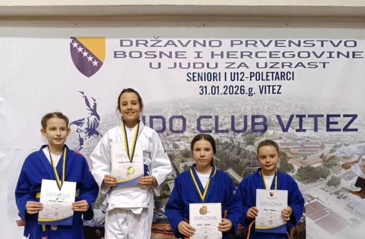 Džudo klub Gacko ponovo u vrhu BiH: pehari, medalje i plasmani na Balkansko prvenstvo (FOTO)