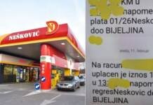 „Nešković“ radnicima uplatio regres od 1 KM; Sindikat: Ponižavanje radnika!
