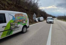 Sudar tri vozila na magistralnoj cesti Mostar – Stolac
