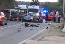 Bar: Sudar kamiona i automobila kod Čanja, povrijeđena jedna osoba