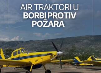 SARADNJA I SOLIDARNOST: Avion iz Mostara gasi požar u Trebinju, vodom se puni u Dubrovniku, a njime upravlja pilot iz Južnoafričke Republike