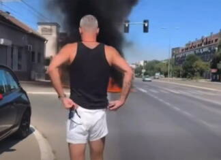 Košarkaš Milan Gurović heroj: Spasio čovjeka iz zapaljenog auta (VIDEO)