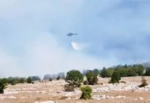 Aktivan požar na području Nevesinja i kod Bileće
