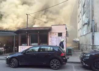 Zapalila se roštiljnica u centru Trebinja