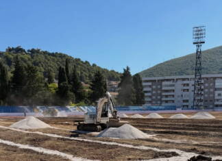 Teška mehanizacija na Policama: Trebinje dobija moderan fudbalski teren po evropskim standardima