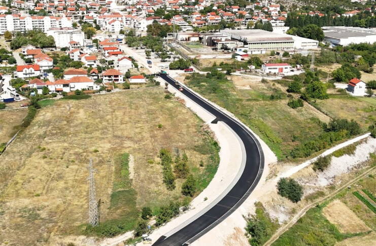 Završeno asfaltiranje prvih 300 metara novog puta od Željezničkog mosta do Gorice